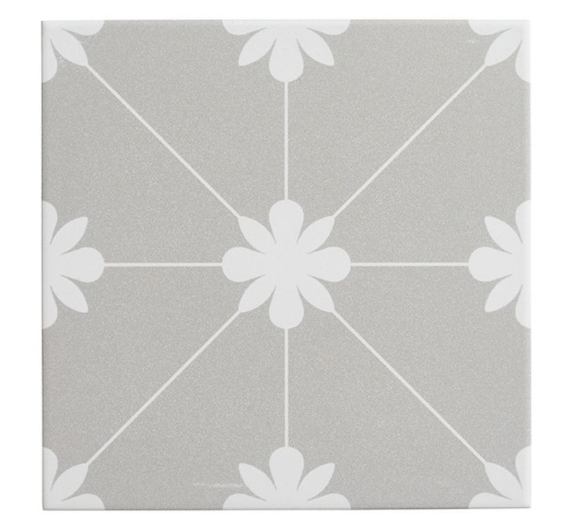 Carrelage GALON, aspect carreau ciment gris, dim 20.00 x 20.00 cm