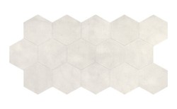 Carrelage ATALANTE, aspect carreau ciment beige, dim 45.00 x 90.00 cm