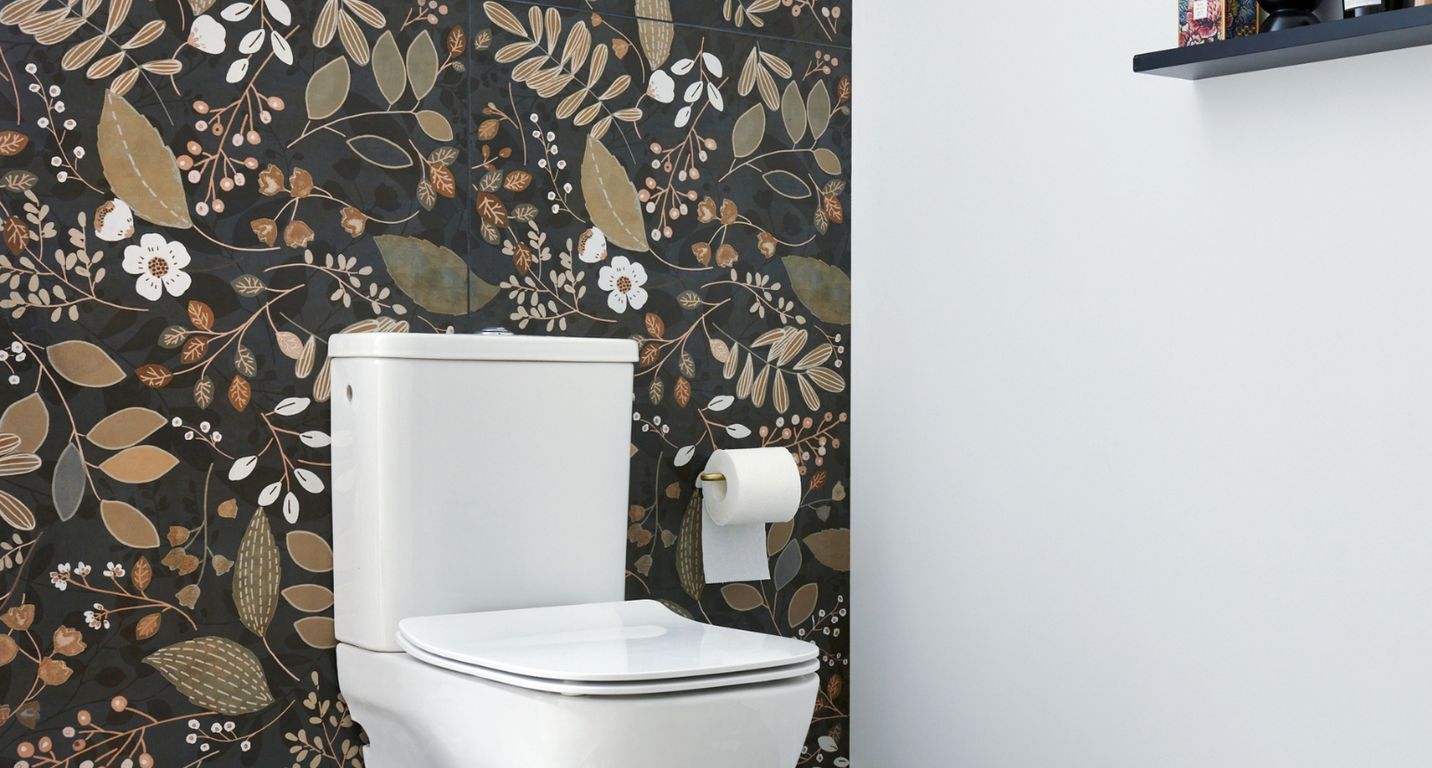 Carrelage FLOWER GREEN, faïence decor, dim 60.00 x 120.00 cm