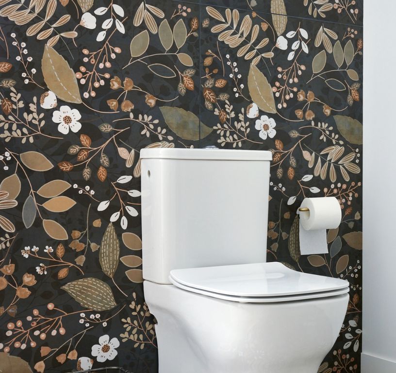 Carrelage FLOWER GREEN, faïence decor, dim 60.00 x 120.00 cm