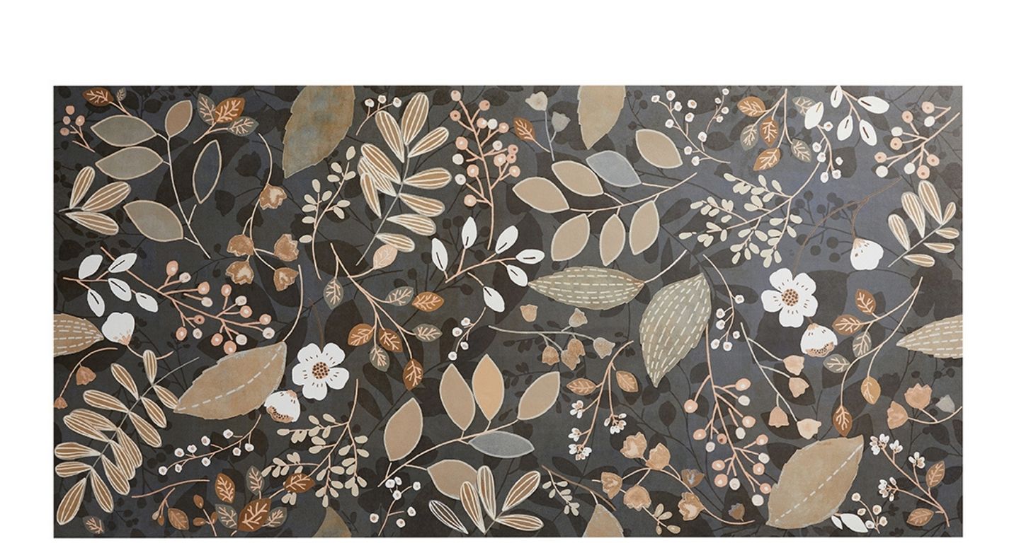 Carrelage FLOWER GREEN, faïence decor, dim 60.00 x 120.00 cm