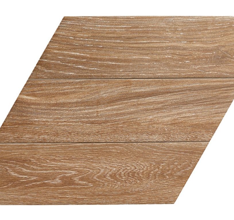 Carrelage CHEVRON, aspect bois noisette, dim 40.00 x 70.00 cm