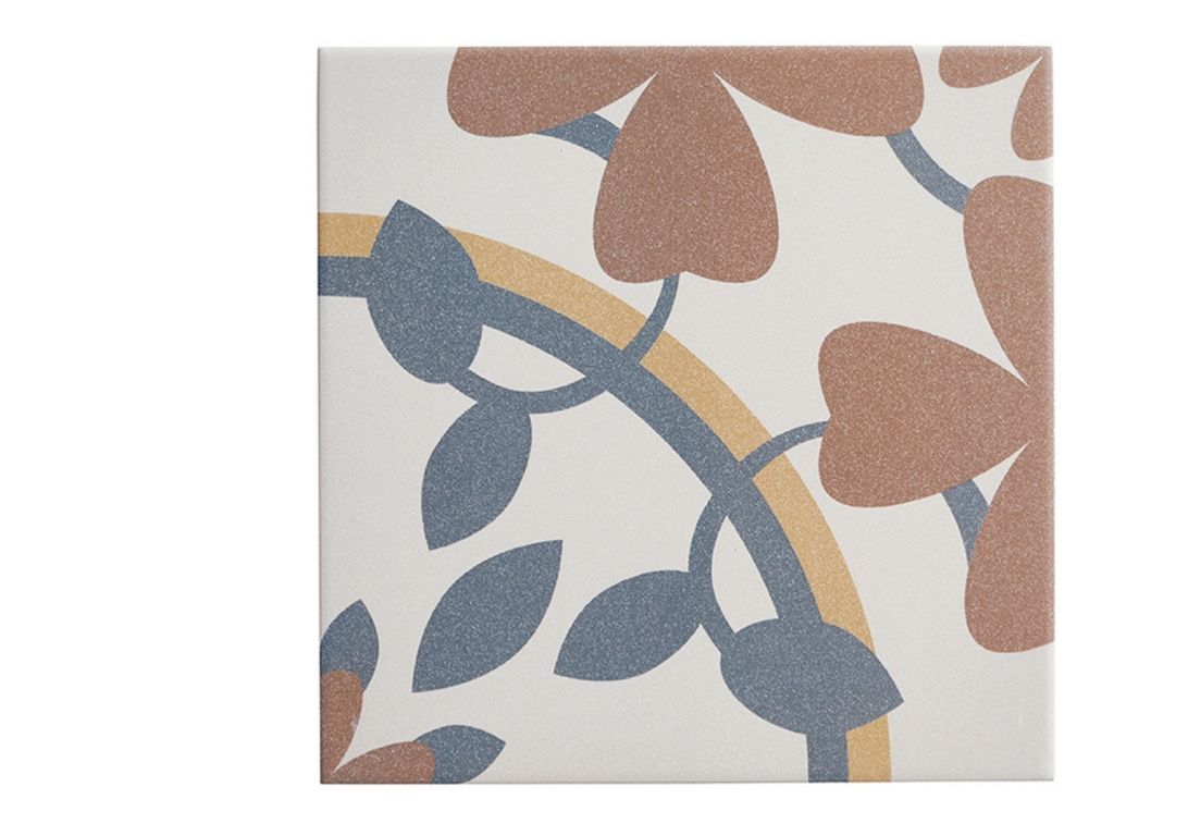 Carrelage RETRO, aspect carreau ciment beige, dim 20.00 x 20.00 cm