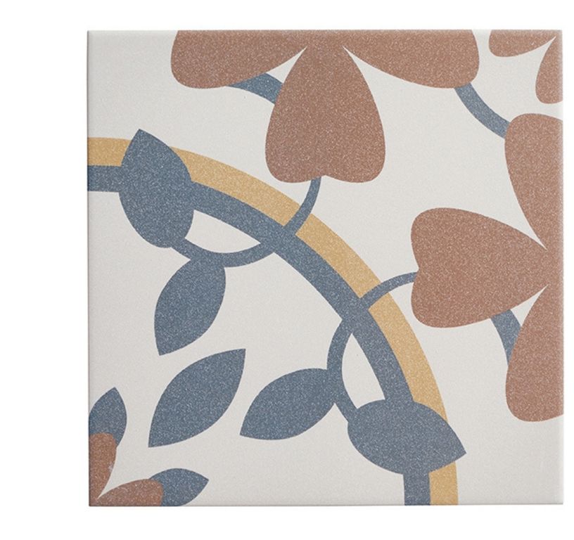 Carrelage RETRO, aspect carreau ciment beige, dim 20.00 x 20.00 cm