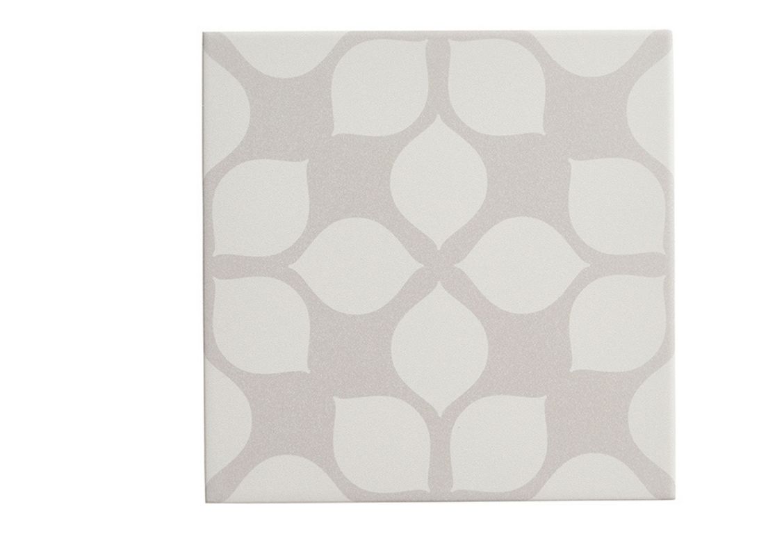 Carrelage PETALE, aspect carreau ciment gris, dim 20.00 x 20.00 cm