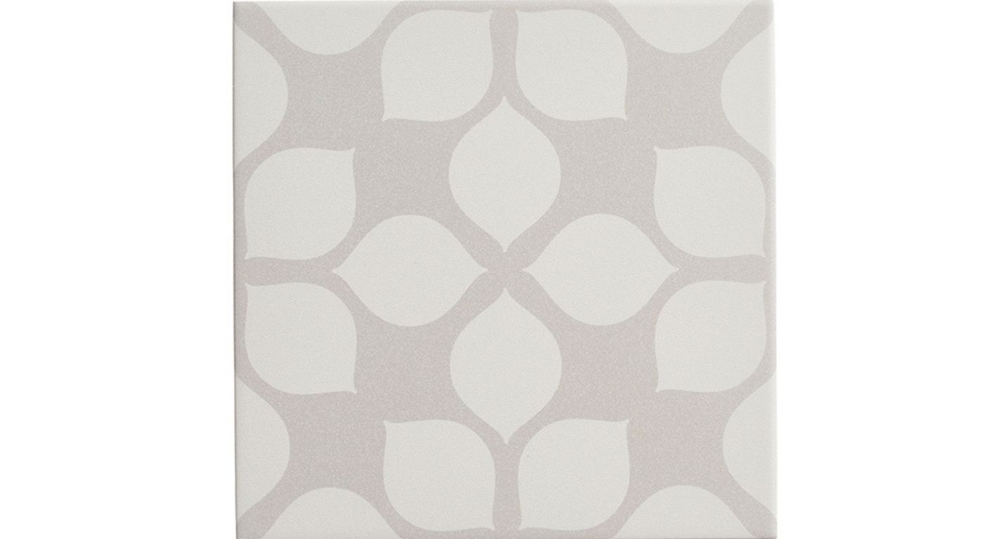 Carrelage PETALE, aspect carreau ciment gris, dim 20.00 x 20.00 cm