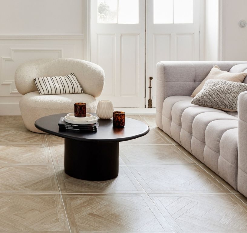 Carrelage HAUSSMANN, aspect bois clair, dim 61.00 x 61.00 cm
