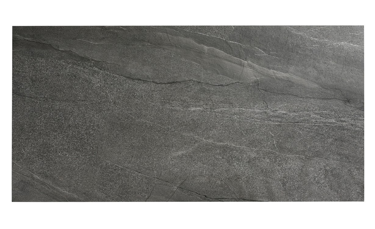 Carrelage HALLEY anthracite, aspect pierre anthracite, dim 60.00 x 120.00 cm