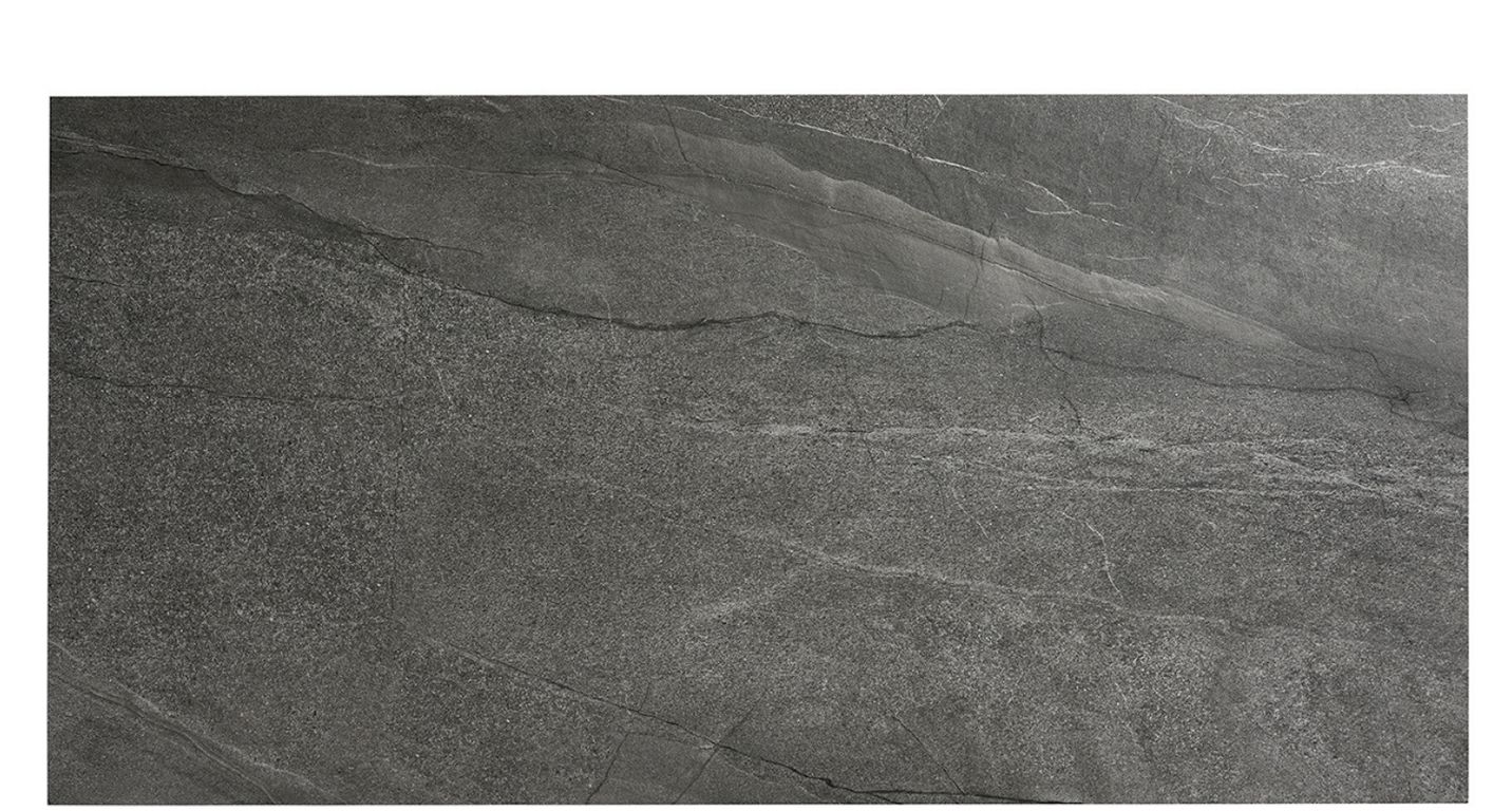 Carrelage HALLEY anthracite, aspect pierre 60x120cm, dim 60.00 x 120.00 cm