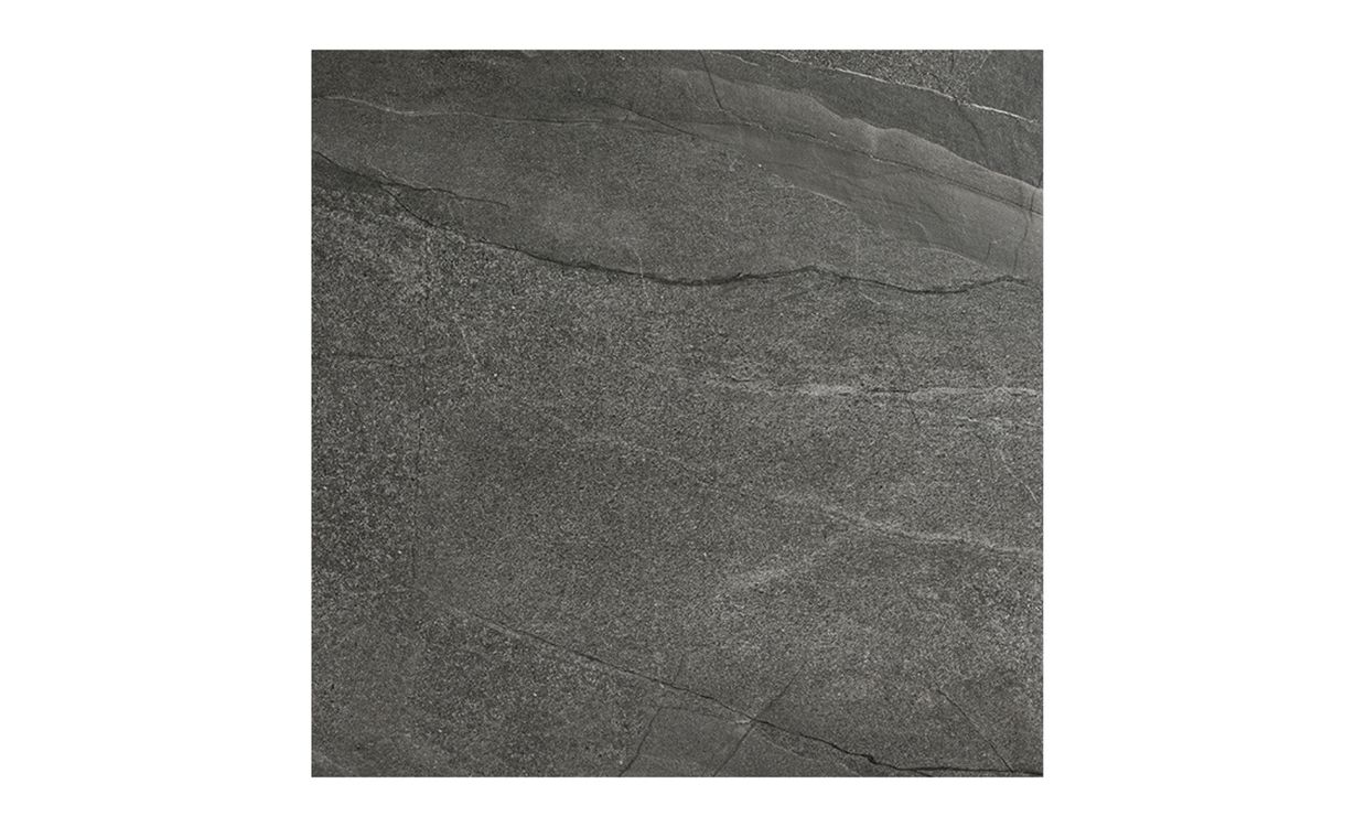 Carrelage HALLEY anthracite, aspect pierre anthracite, dim 90.00 x 90.00 cm
