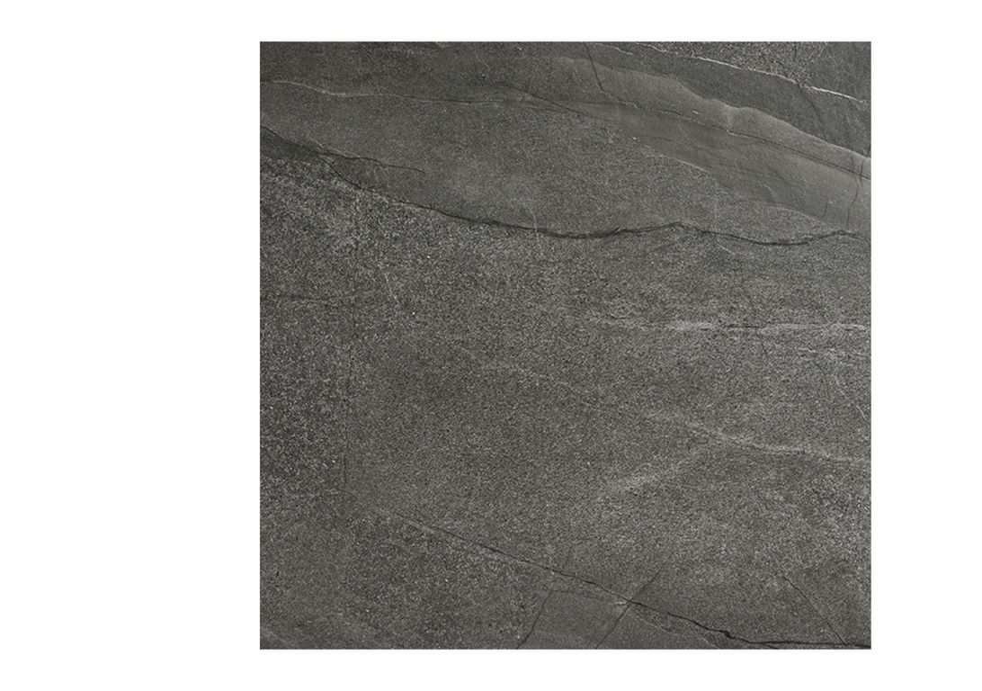 Carrelage HALLEY anthracite, aspect pierre anthracite, dim 90.00 x 90.00 cm