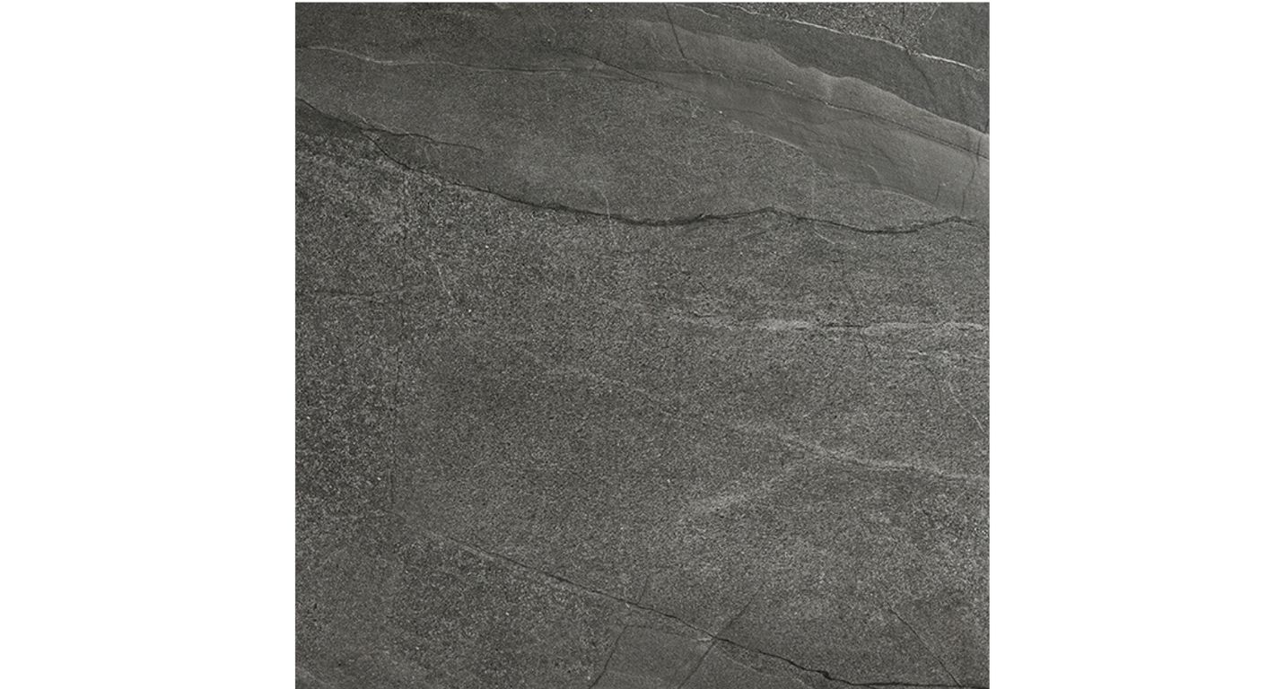 Carrelage HALLEY anthracite, aspect pierre anthracite, dim 90.00 x 90.00 cm