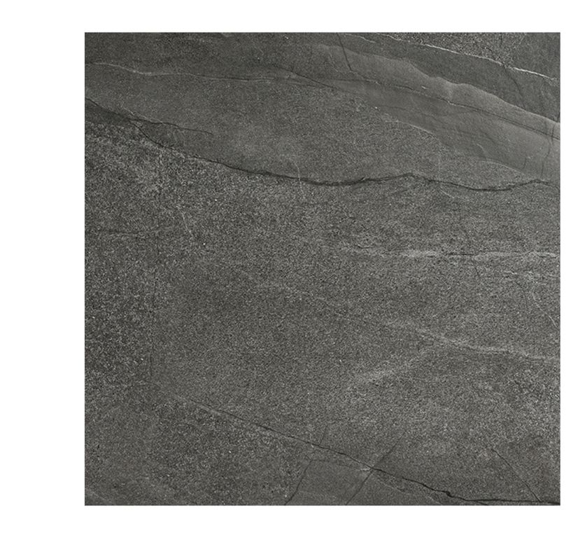 Carrelage HALLEY anthracite, aspect pierre anthracite, dim 90.00 x 90.00 cm