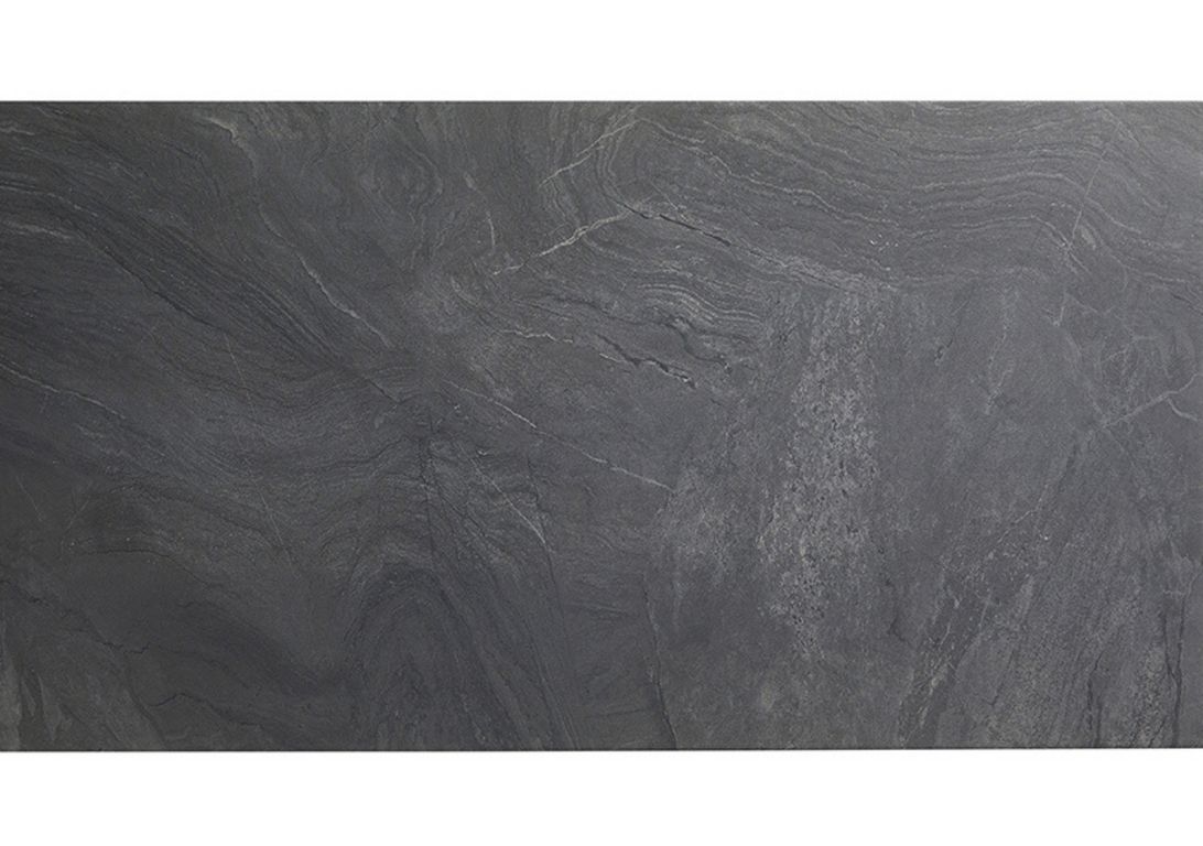 Carrelage WAVE gris anthracite, aspect pierre noir, dim 46.00 x 91.00 cm