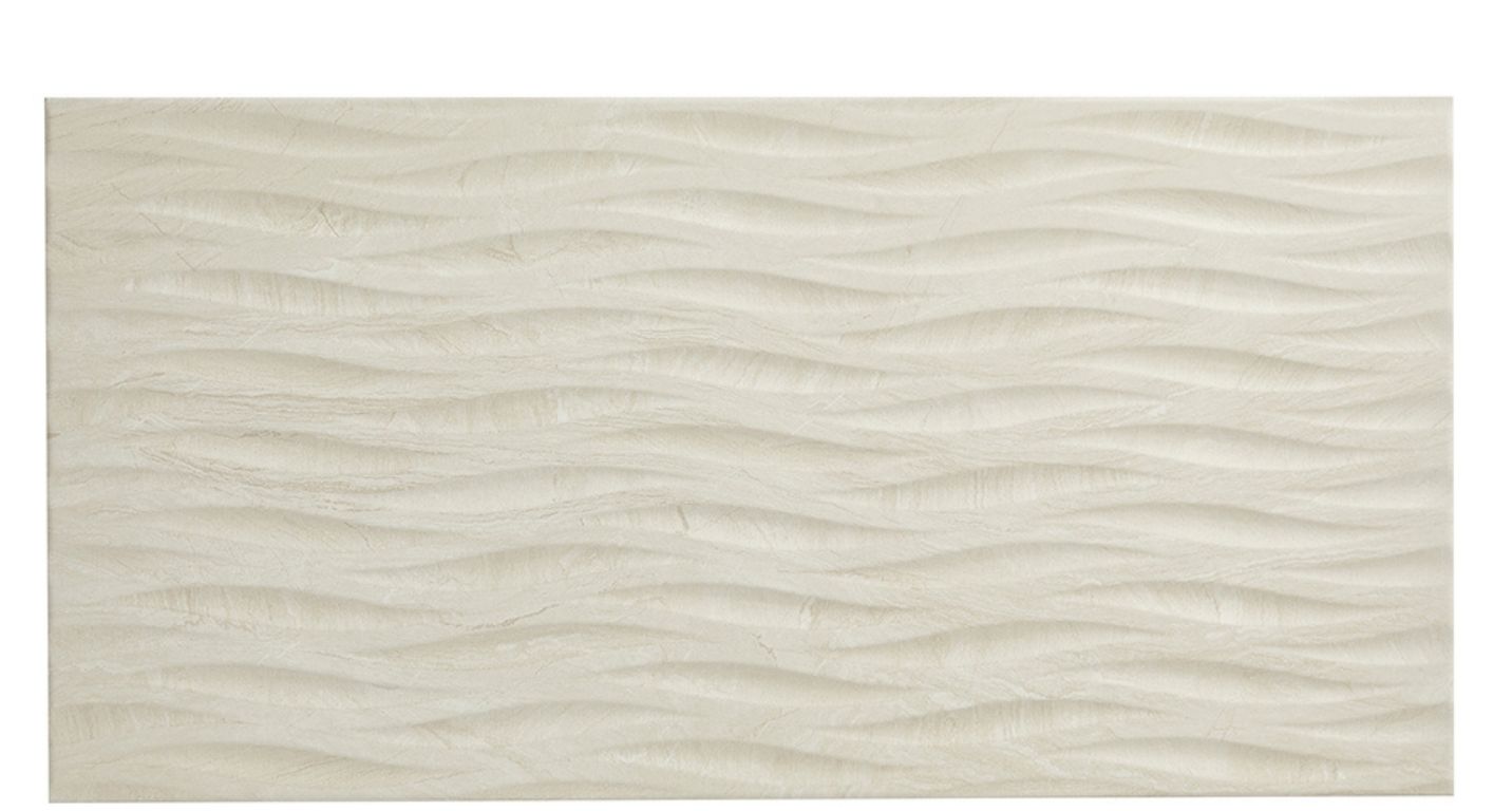 Carrelage WAVE DECOR beige, aspect pierre beige, dim 46.00 x 91.00 cm
