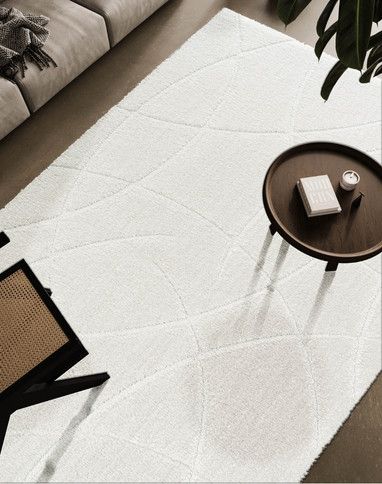Tapis OXANE , géométrique Ecru
