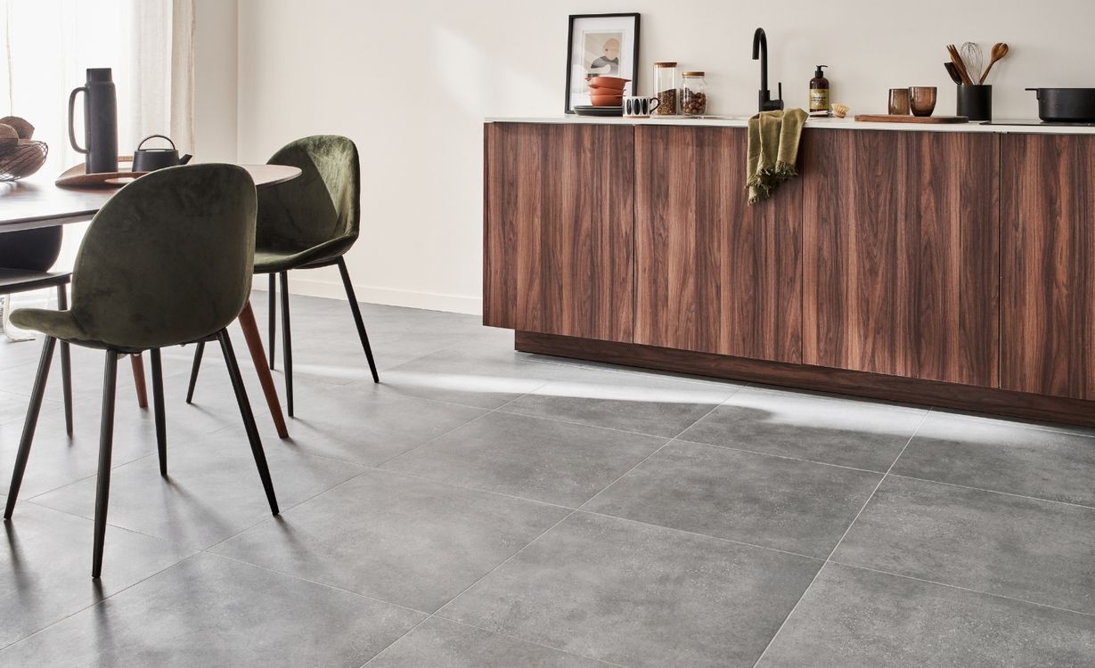 Carrelage BETONICO gris, aspect béton gris, dim 60.00 x 60.00 cm