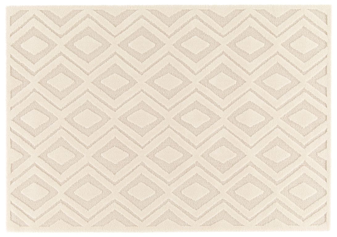 Tapis SOHEN , géométrique  Ecru