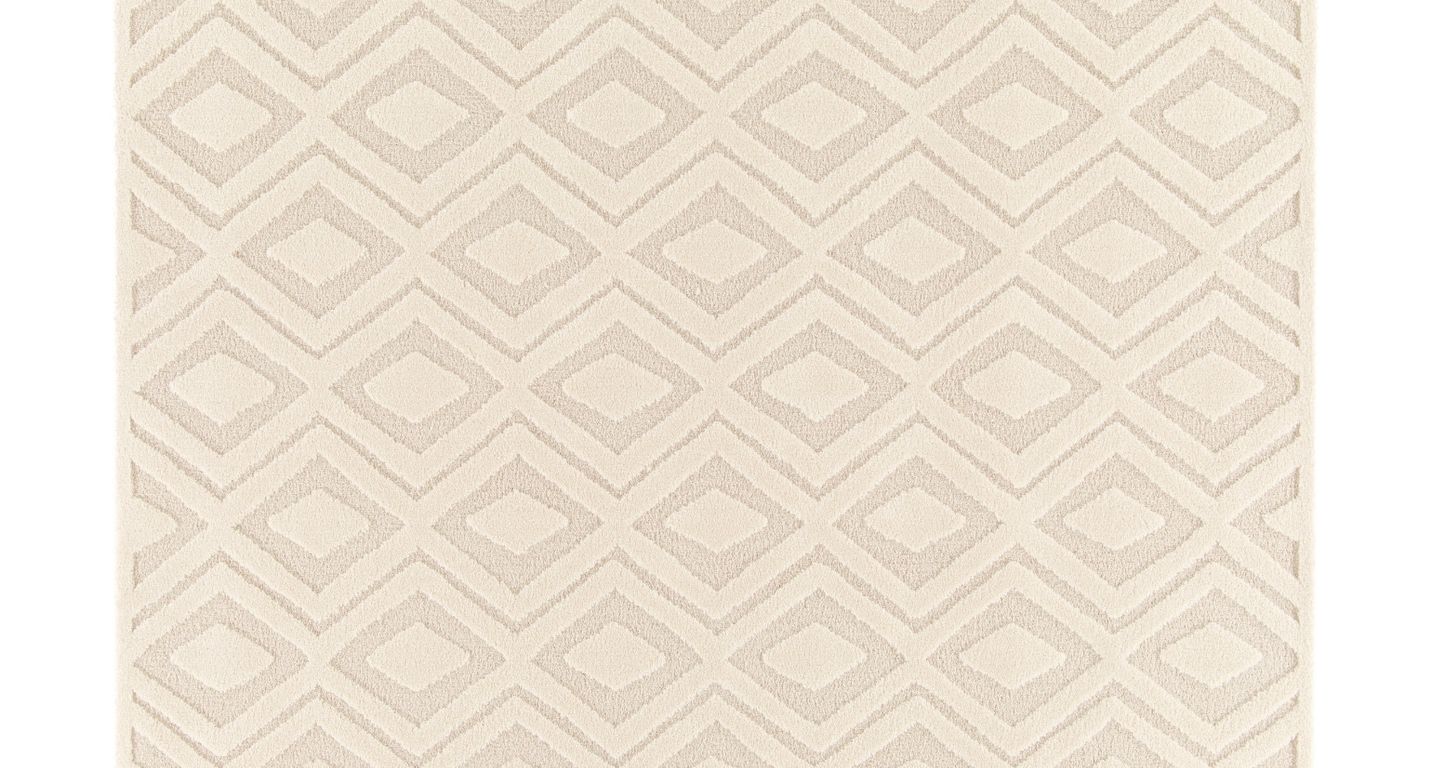 Tapis SOHEN , géométrique  Ecru