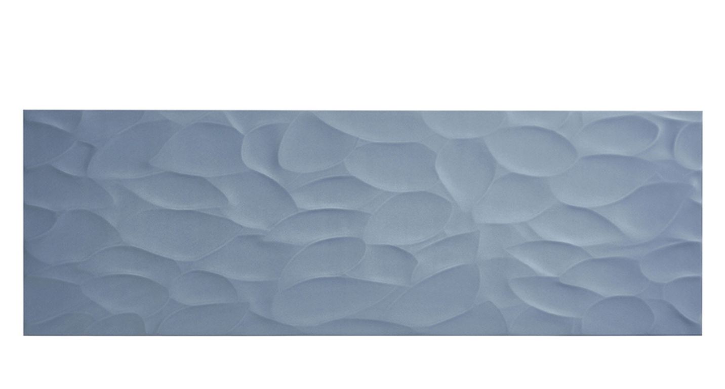 Faïence DECOR STUC bleu, faïence bleu, dim 30.00 x 90.00 cm