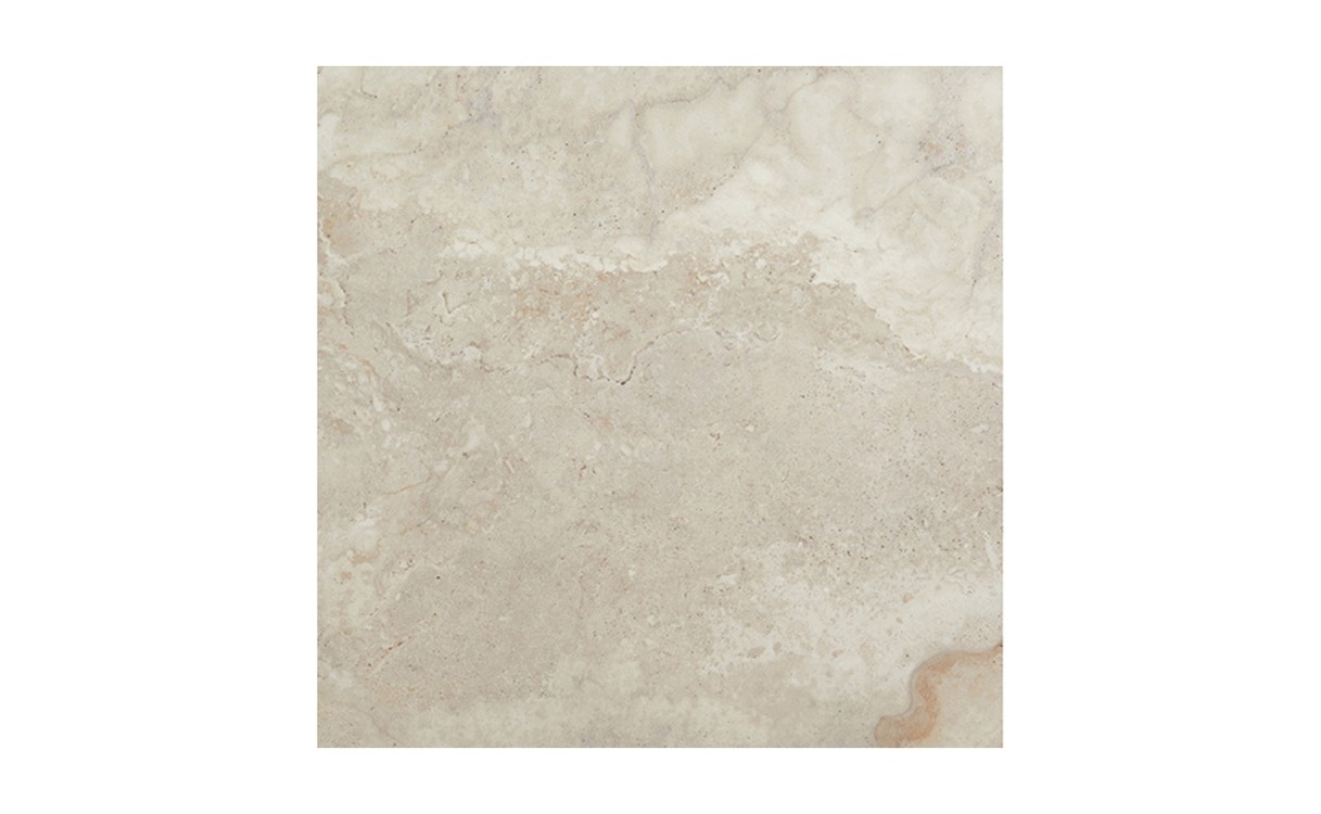 Carrelage SENA crema mat, aspect marbre beige, dim 60.00 x 60.00 cm