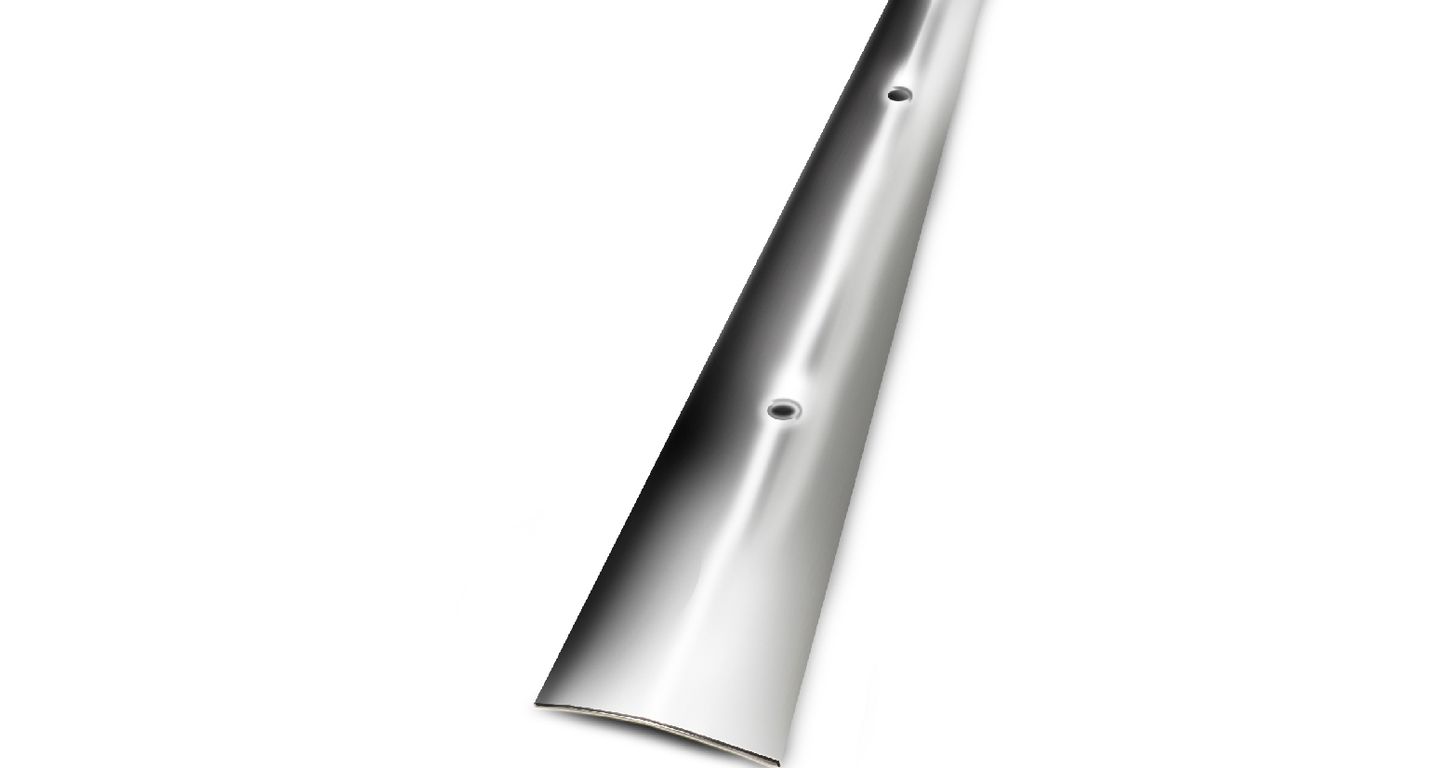 Barre de seuil SEUIL A VISSER 30 , aluminium, décor inox , l.3.00 x L. 270.00 cm