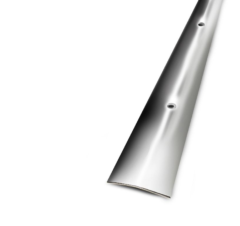 Barre de seuil SEUIL A VISSER 30 , aluminium, décor inox , l.3.00 x L. 83.00 cm