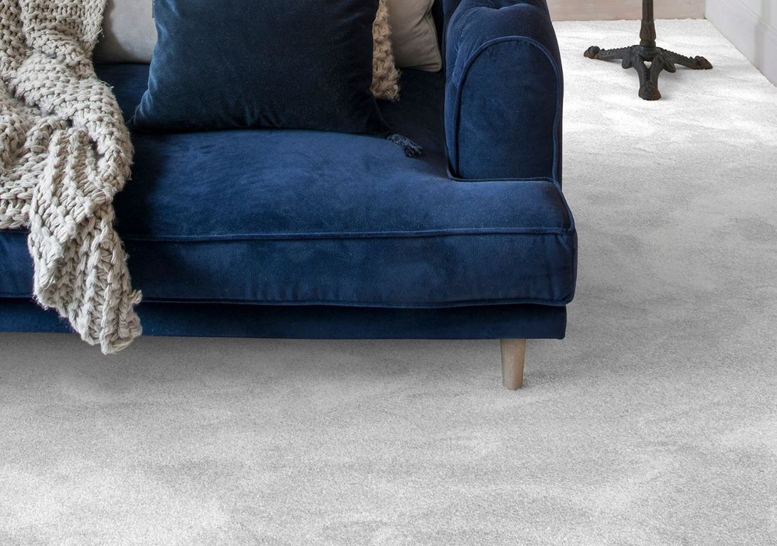 Moquette velours CARACAS 4M, col gris clair, rouleau 4.00 m