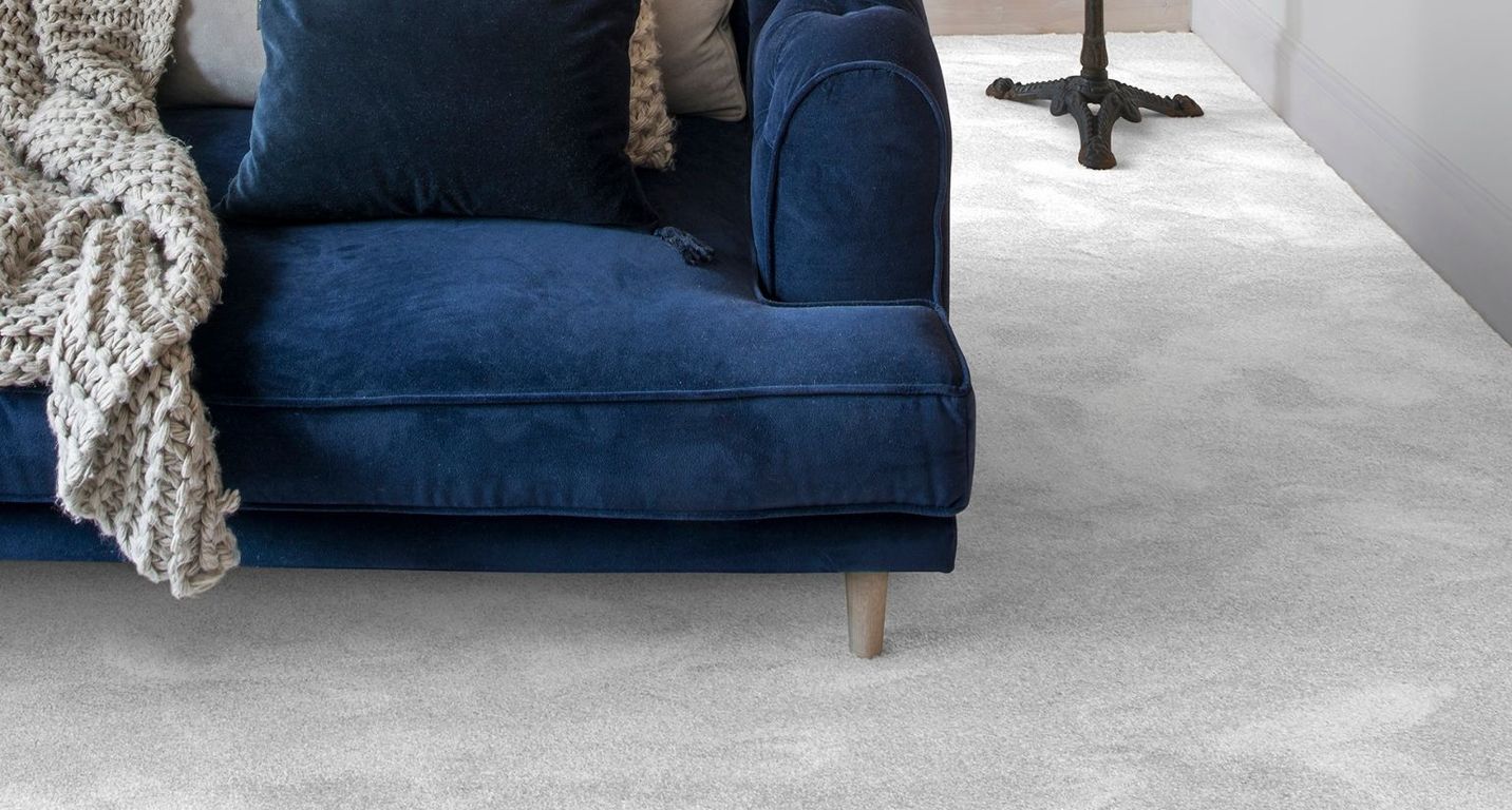 Moquette velours CARACAS 4M, col gris clair, rouleau 4.00 m