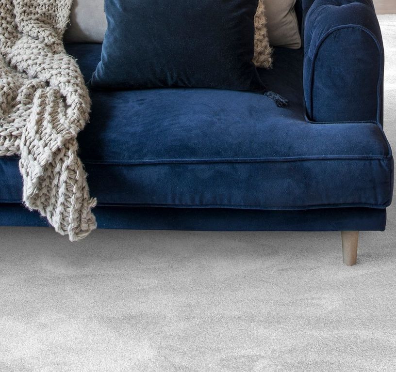 Moquette velours CARACAS 5M, col gris clair, rouleau 5.00 m