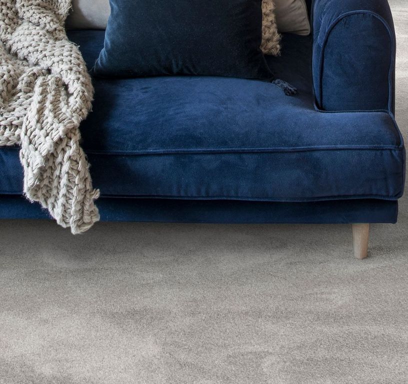 Moquette velours CARACAS 5M, col gris moyen, rouleau 5.00 m