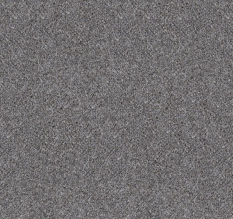 Moquette velours MERVEILLE, col gris acier, rouleau 4.00 m