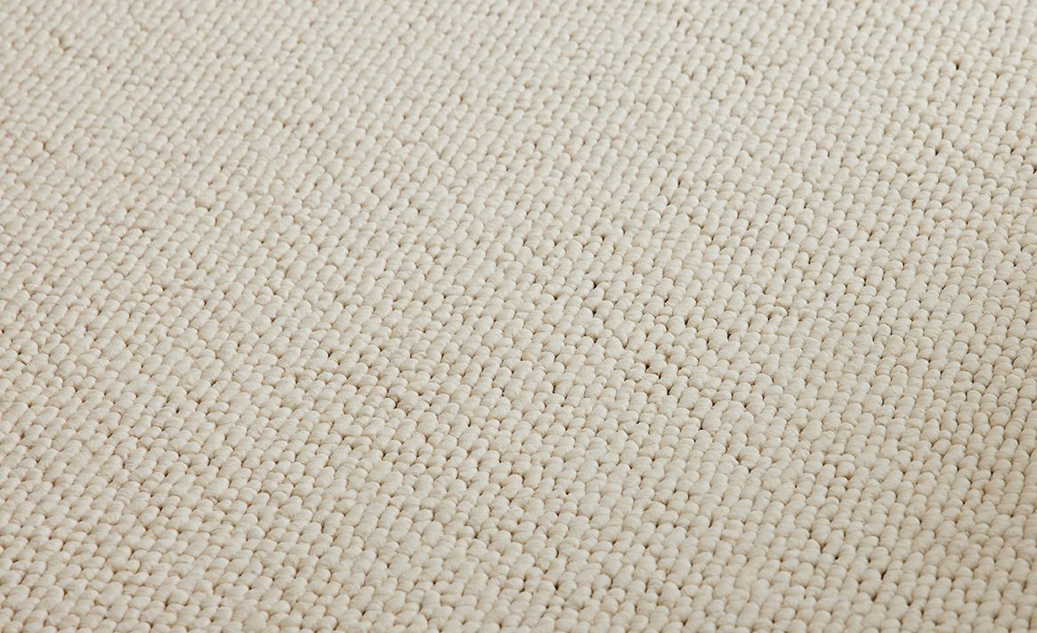 Moquette bouclée BLANCA, col Blanc, rouleau 4.00 m