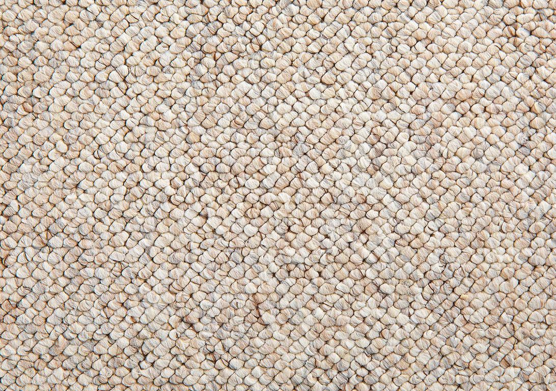 Moquette bouclée BLANCA, col sable, rouleau 4.00 m