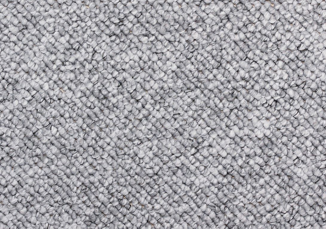 Moquette bouclée BLANCA, col gris perle , rouleau 4.00 m