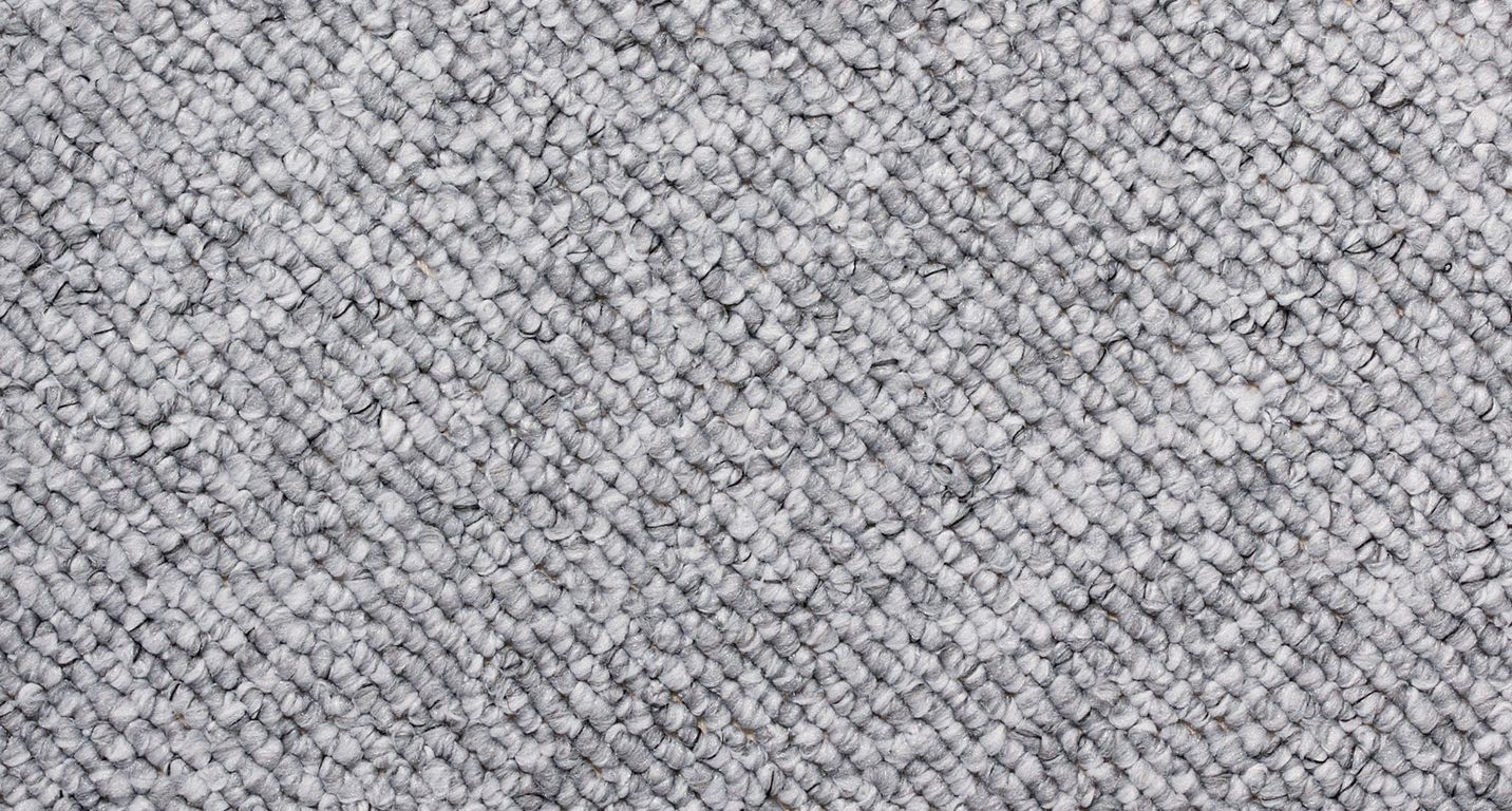 Moquette bouclée BLANCA, col gris perle , rouleau 4.00 m