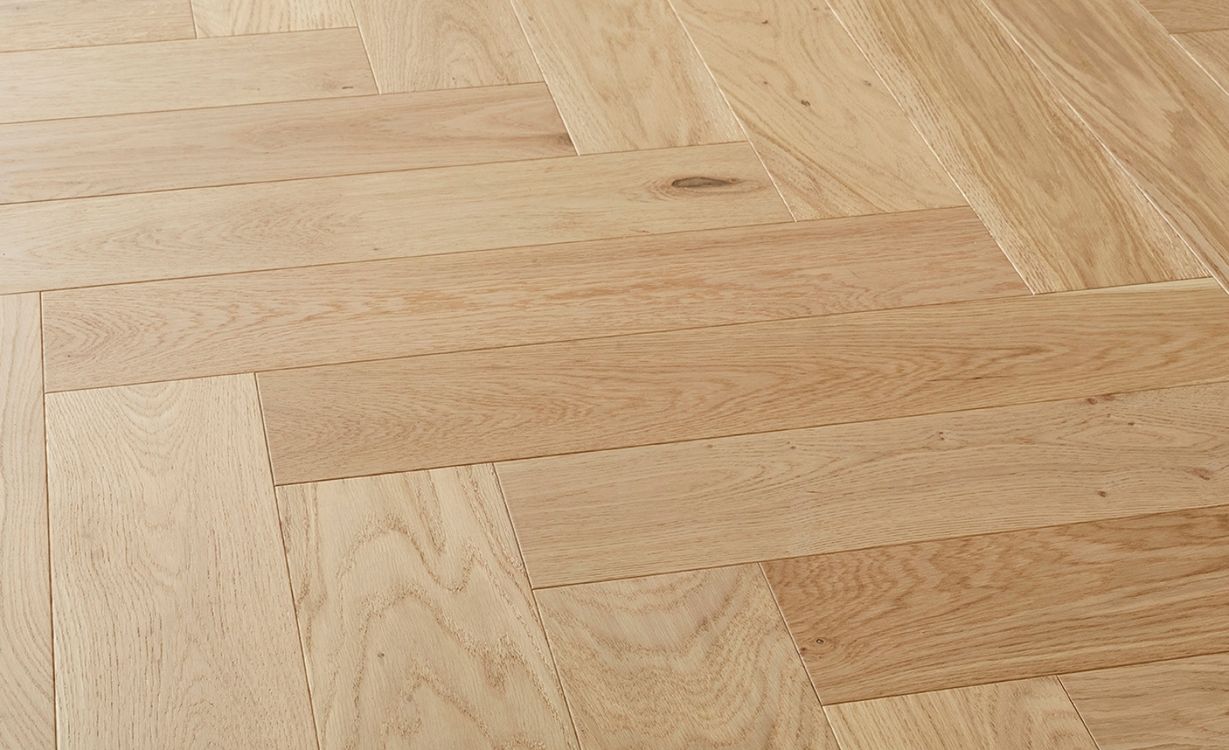 Parquet contrecollé BATON ROMPU CHALET 120 CHENE AUTHENTIQUE NEW, chêne naturel, verni, larg. 12.00 cm