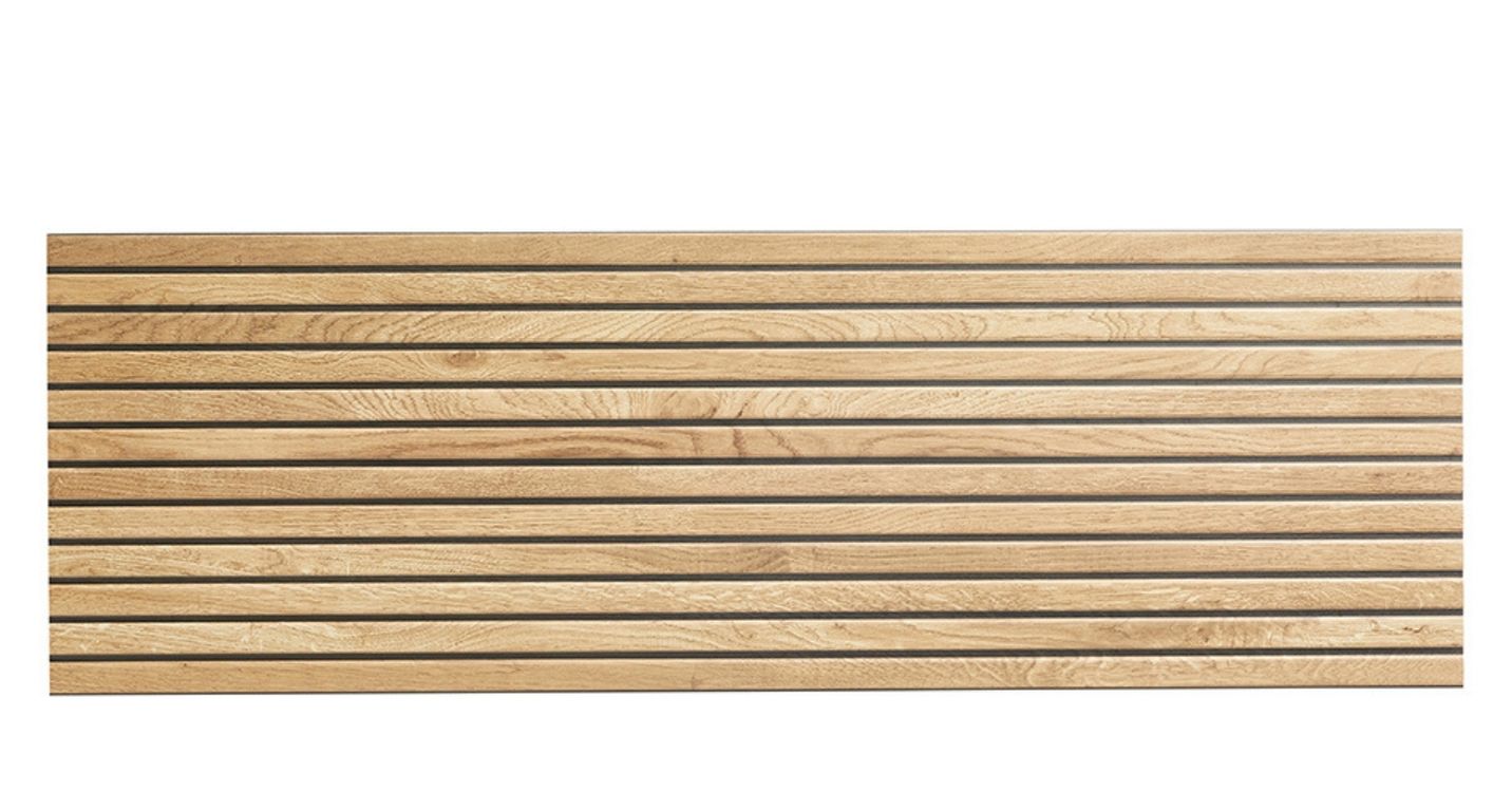 Faïence Lambris Beige Fond Noir, aspect bois bois beige, dim 29.00 x 89.00 cm