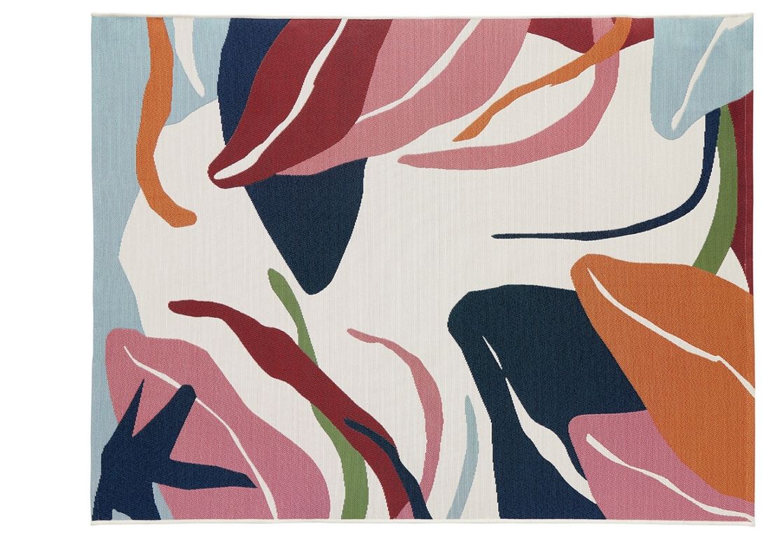 Tapis MAREVA , végétal multicolore