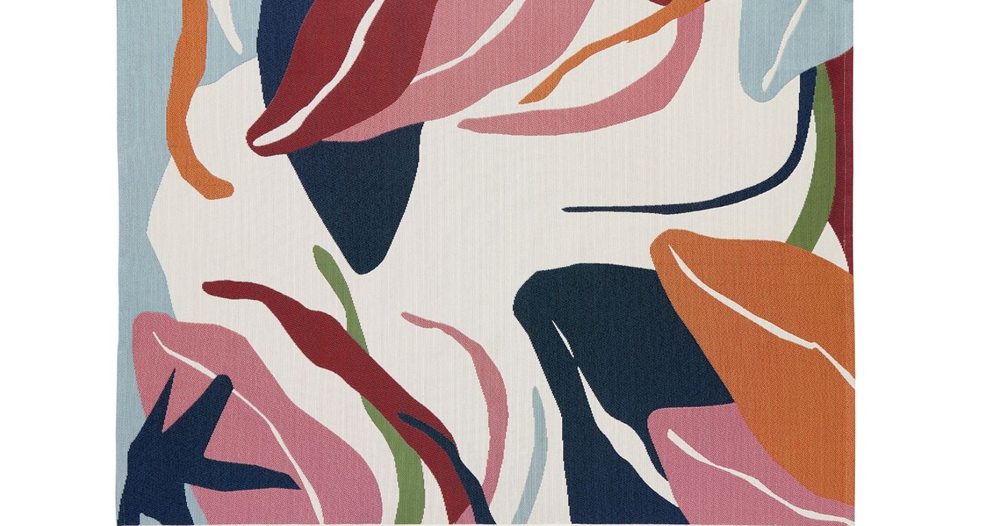 Tapis MAREVA , végétal multicolore