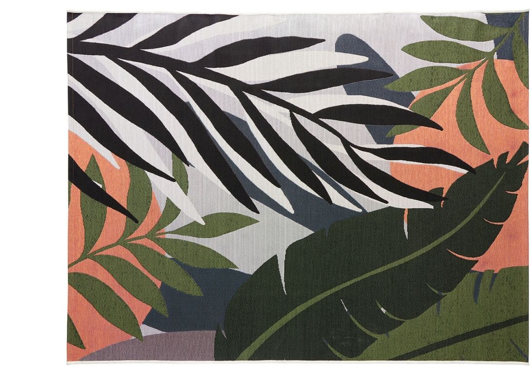 Tapis ZAKARI , végétal multicolore