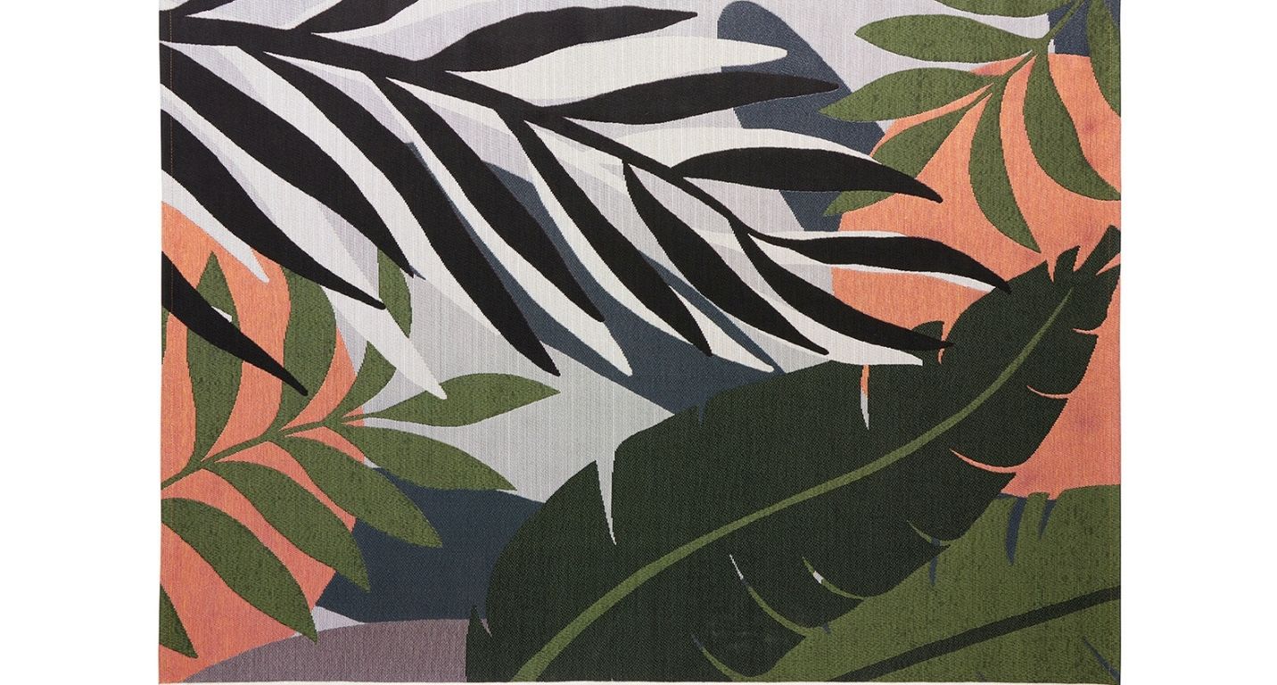 Tapis ZAKARI , végétal multicolore