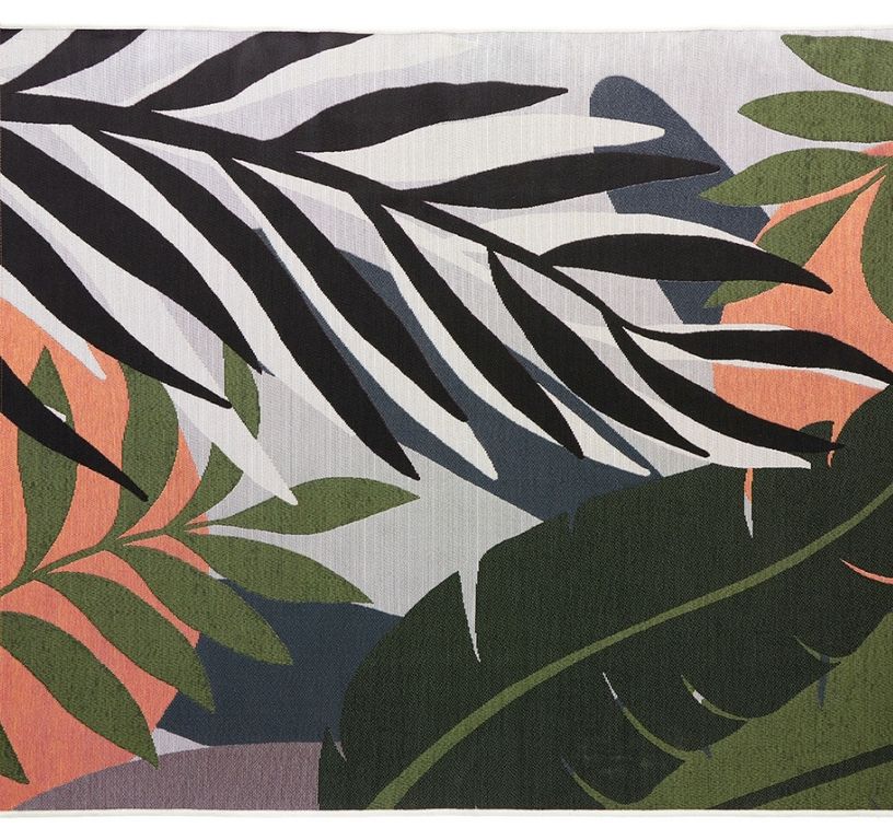 Tapis ZAKARI , végétal multicolore