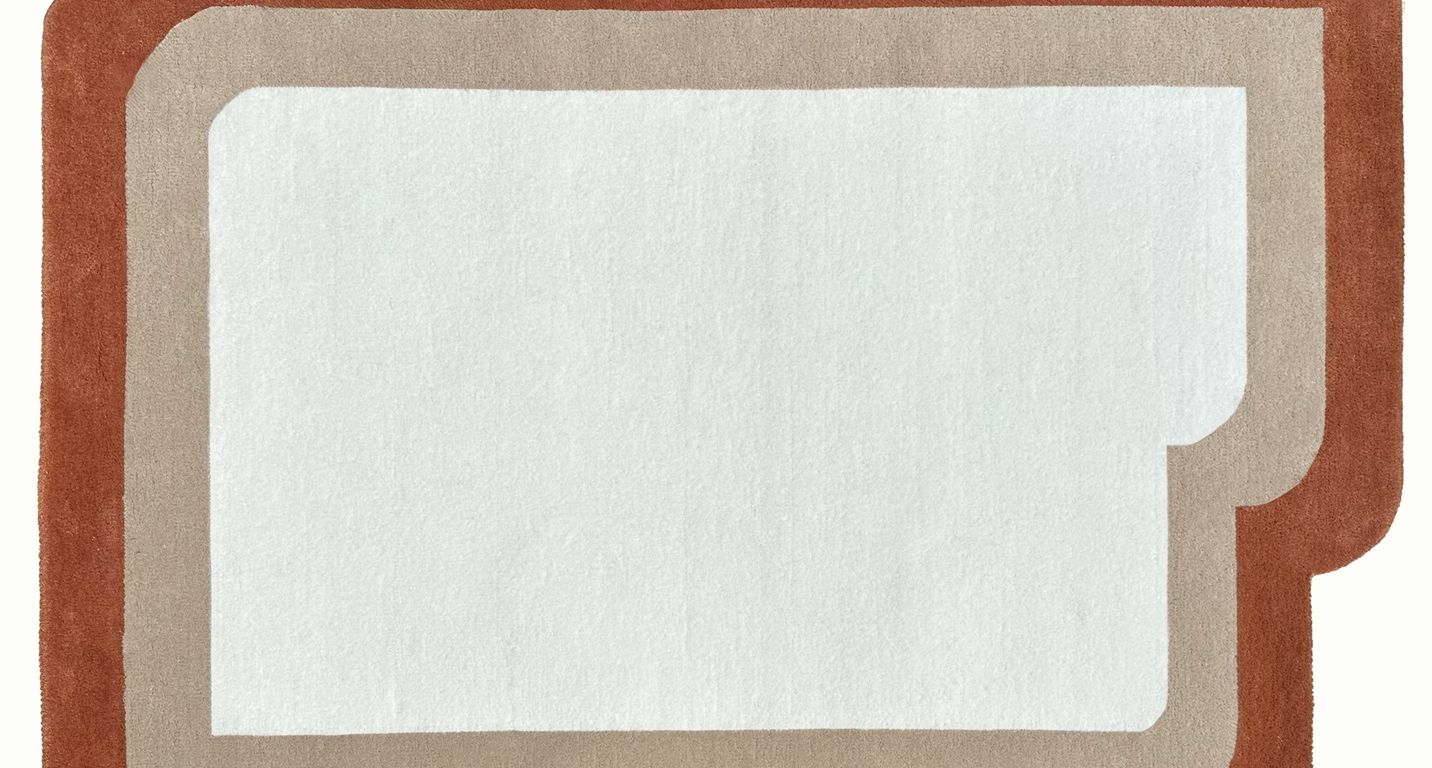 Tapis SILLAGE , géométrique  ECRU / BEIGE / TERRA