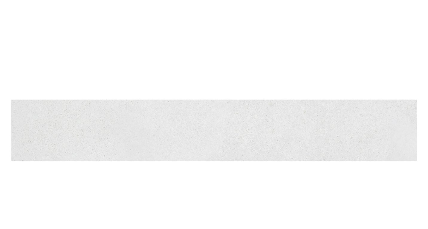 Plinthe carrelage PL BETONICO BLANC,  , h 7.00 x L 60.00 cm