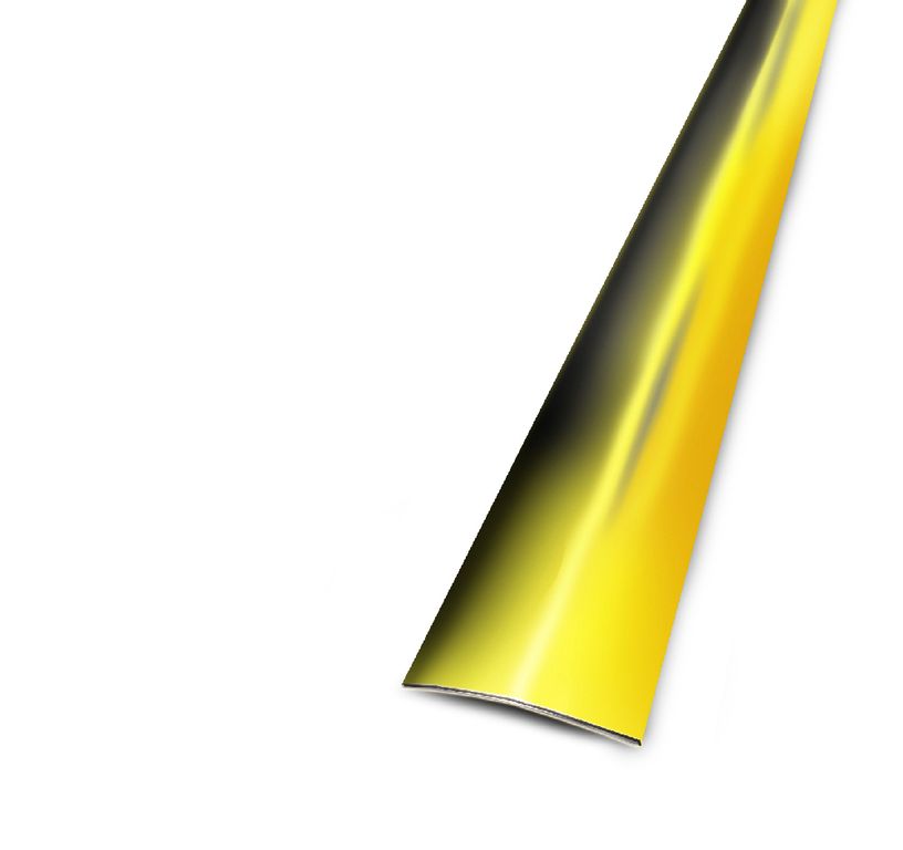 Barre de seuil SEUIL ADHESIF 30 , aluminium, décor laiton, l.3.00 x L. 93.00 cm