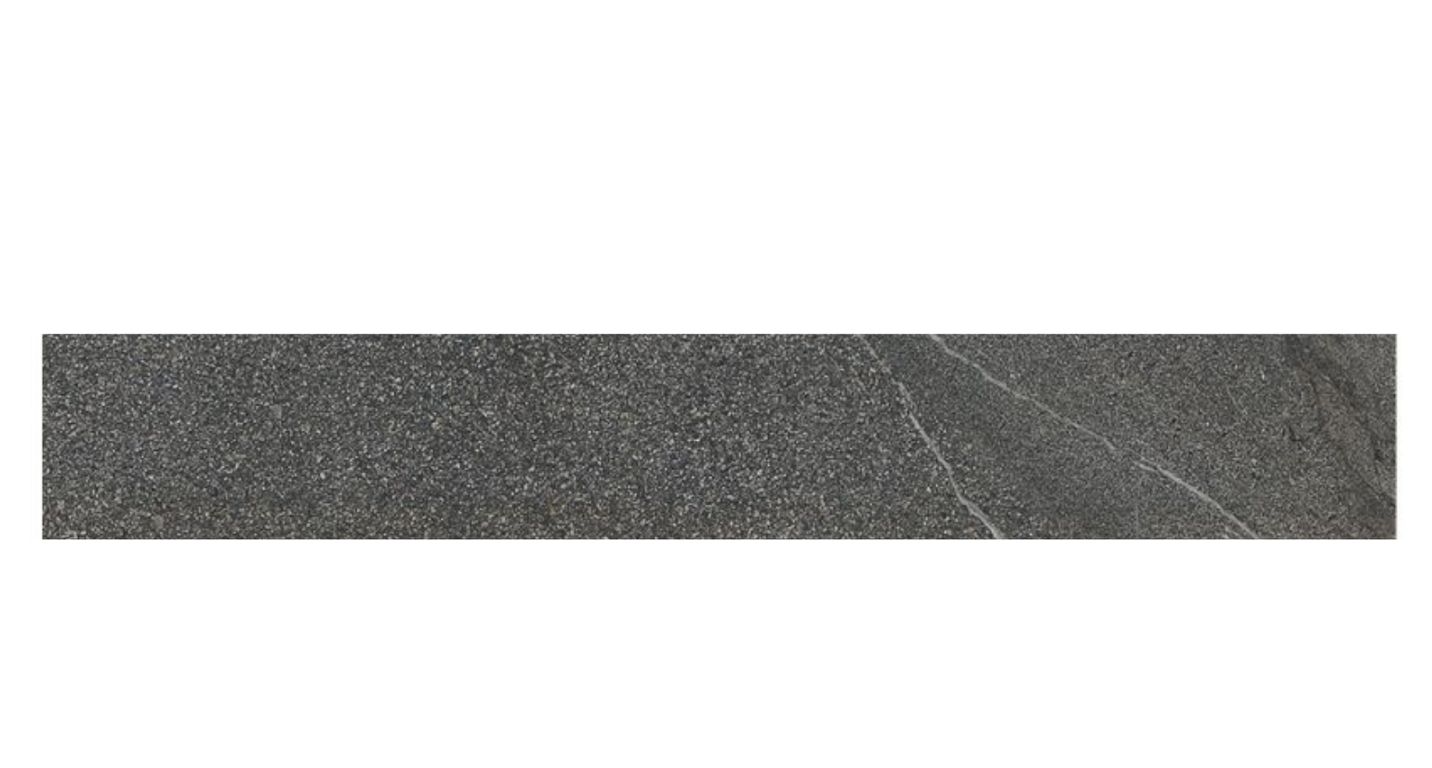 Plinthe carrelage PL HALLEY ANTHRACITE, aspect pierre , h 7.00 x L 60.00 cm