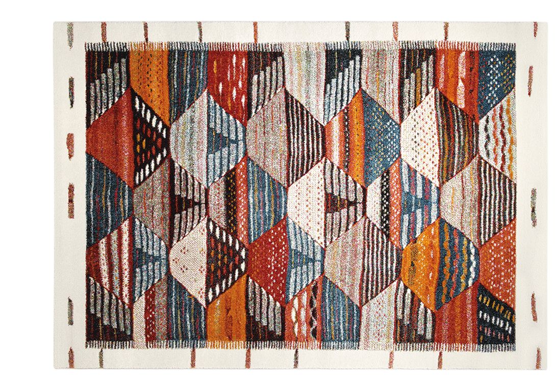 Tapis MODERN BERBERE , ethnique  multicolore
