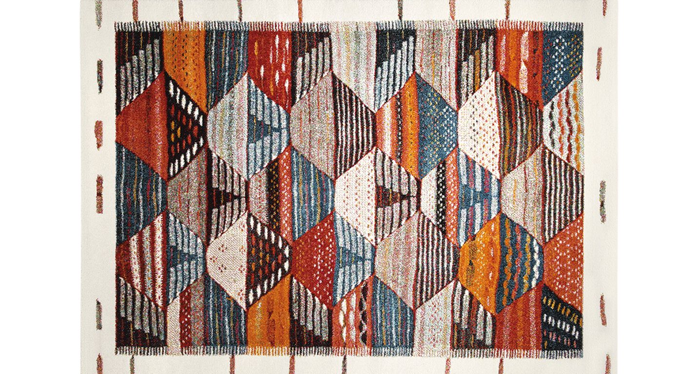 Tapis MODERN BERBERE , ethnique  multicolore