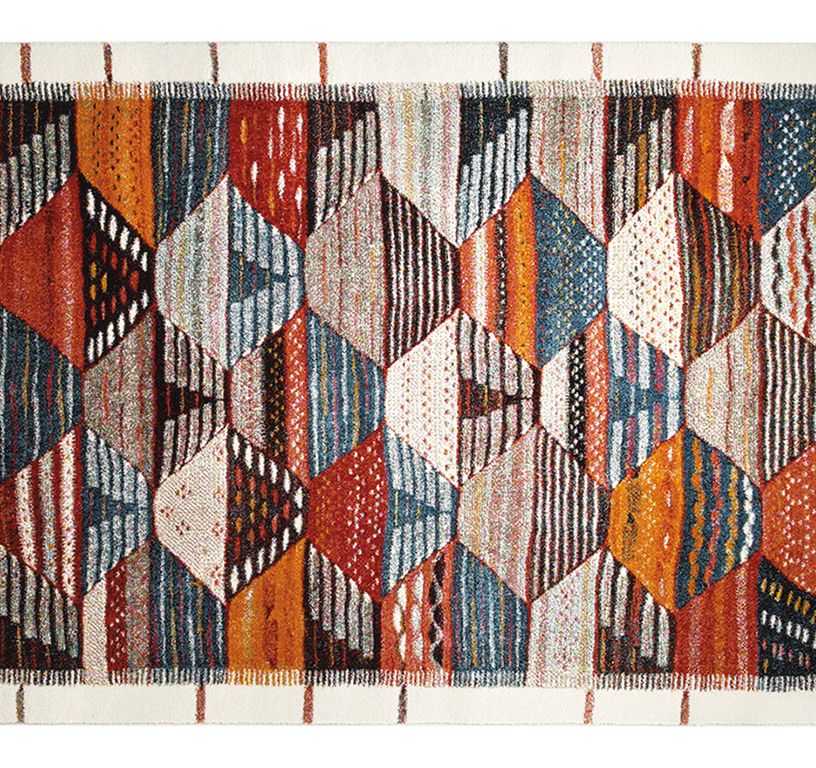 Tapis MODERN BERBERE , ethnique  multicolore
